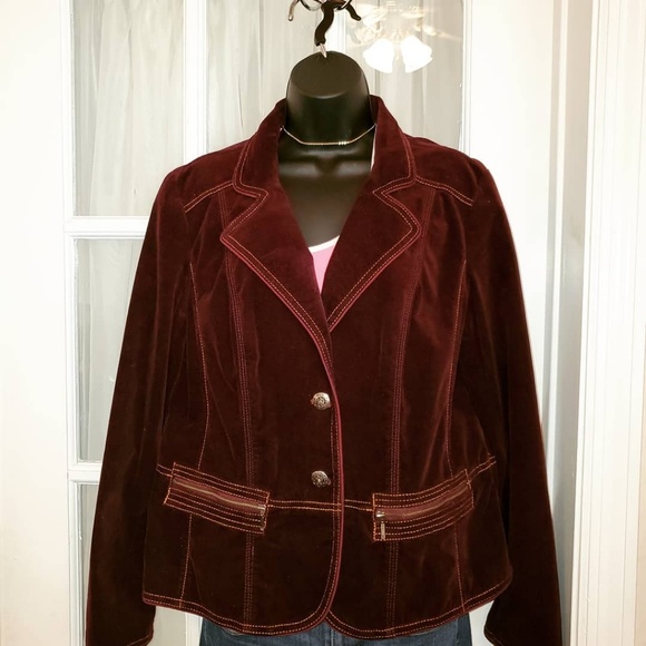Chico's Jackets & Blazers - NWOT Chico Jacket Deep Burgundy